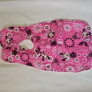 Disney Minnie Mouse Floral Pink Bib